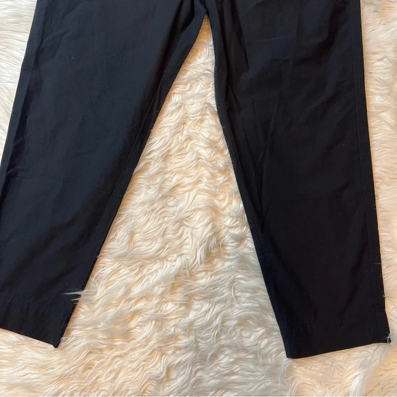 New EVERLANE The Poplin Pleated Taper Pant Black NWT Minimalist Casual Women’s 8 - Picture 3 of 14